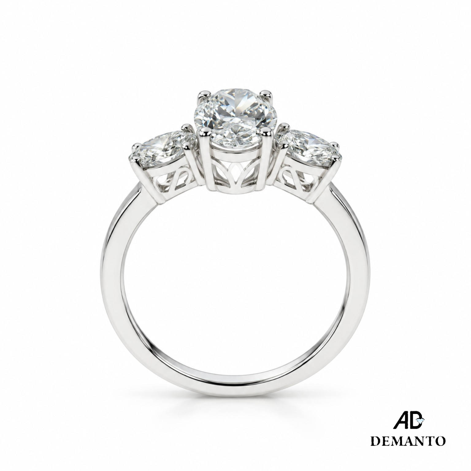 Ovale Diamond Trilogy Ring