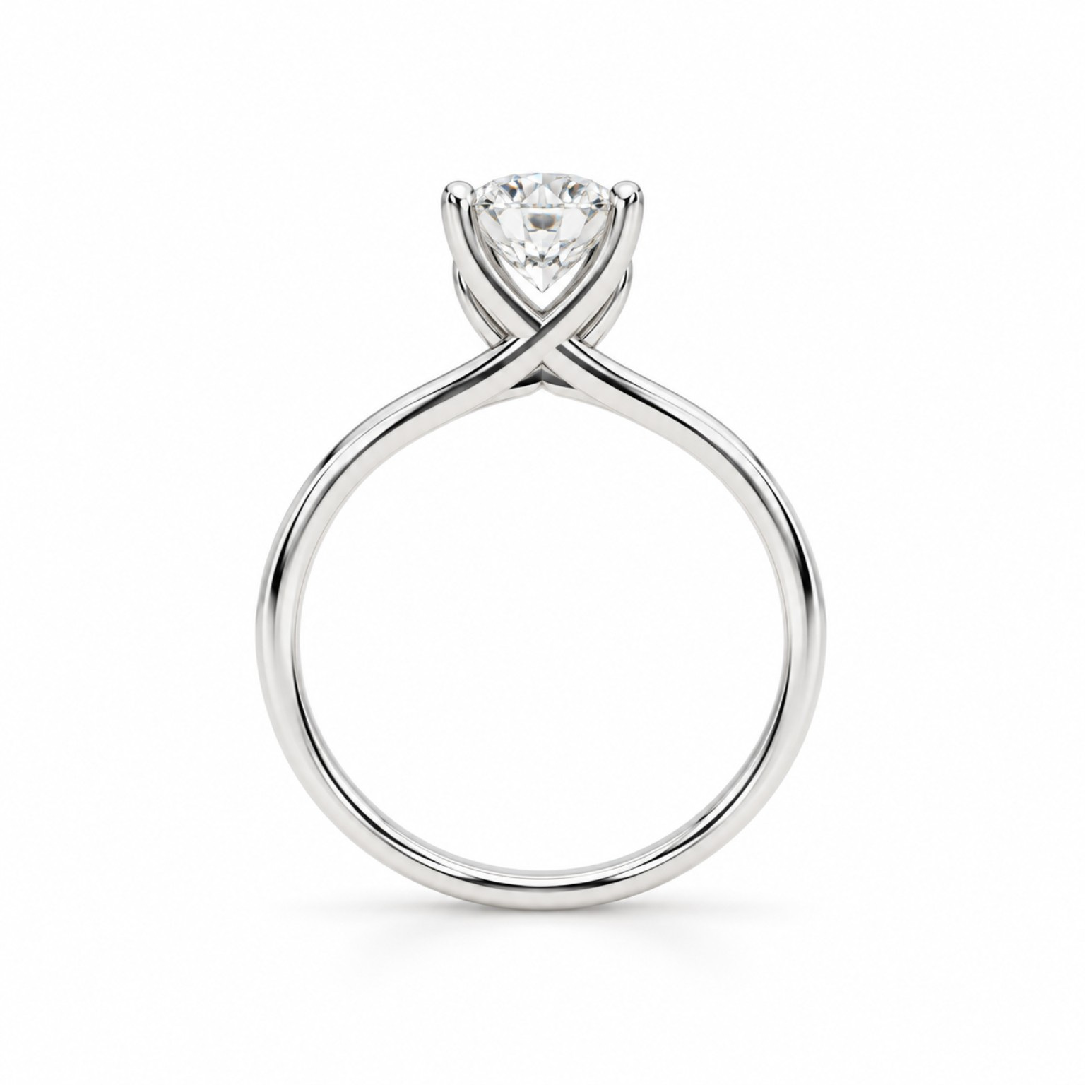 Twist Solitaire Ring
