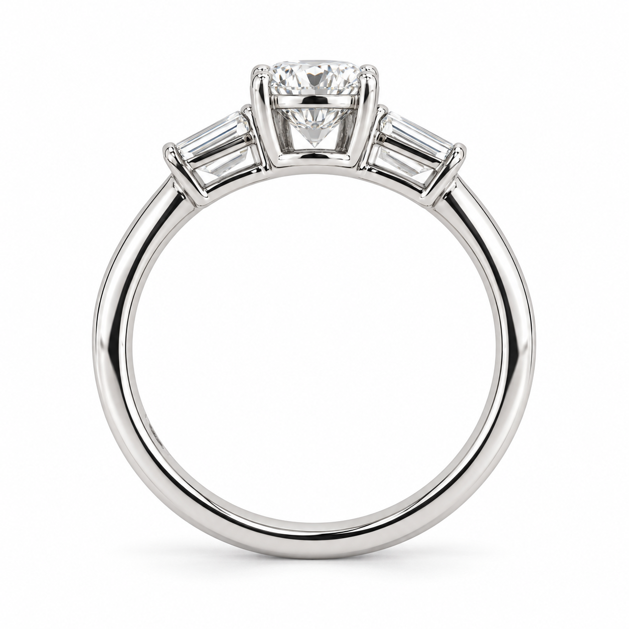 Pear Baguette Trilogy Ring